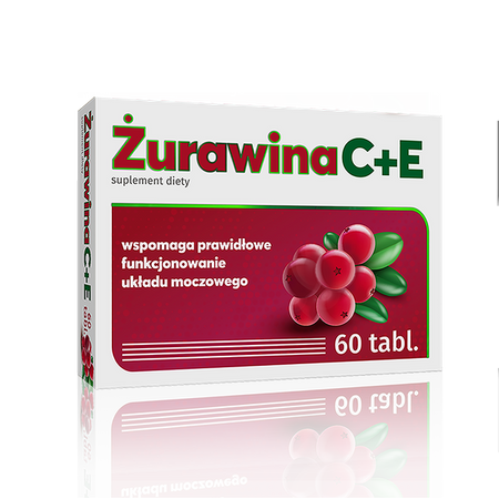  Żurawina C+E WITAMINA C E NA UKŁAD MOCZOWY 60 tbl