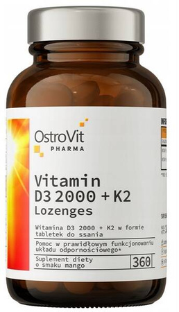 OSTROVIT PHARMA WITAMINA D3 2000 + K2 360 ssania