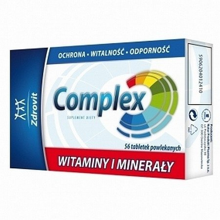 Zdrovit Complex Witaminy i Minerały 56 tabletek