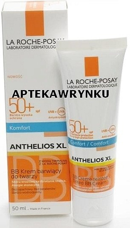 LA ROCHE ANTHELIOS AKSAMITNY KREM BARWIĄCY SPF50