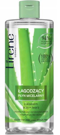 LIRENE ŁAGODZACY PŁYN MICELARNY Z ALOESEM 400 ml