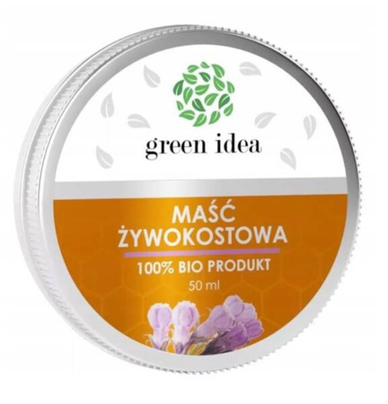 Green Idea  MAŚĆ ŻYWOKOSTOWA 100% BIO PRODUKT 50ml