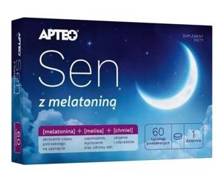 APTEO Sen z melatoniną melisa chmiel 60 tabletek