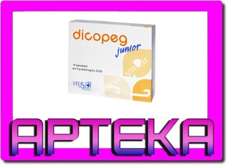 Dicopeg Junior 4 saszetki na zaparcia od 6 mc