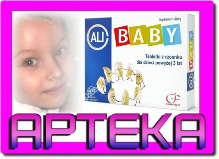 Ali-baby 30 tabletek - Czosnek na Odporność dzieci