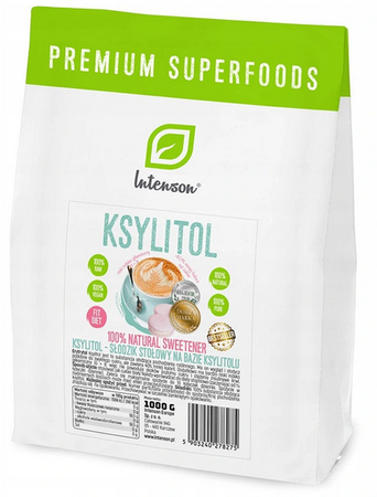  INTENSON KSYLITOL XYLITOL CUKIER NATURALNY 1KG 