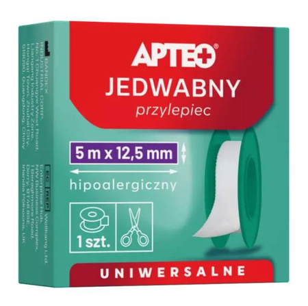 APTEO PRZYLEPIEC PLASTER JEDWABNY 5m x 12.5mm