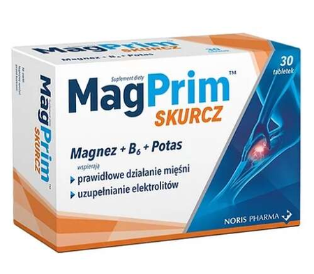 MAGPRIM SKURCZ magnez witamina B6 potas na skurcze