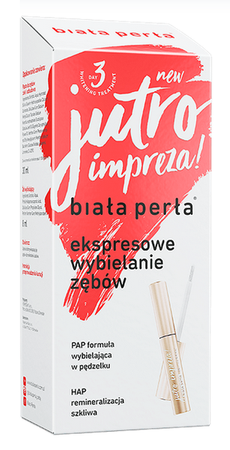 BIAŁA PERŁA EKSPRESOWE WYBIELANIE ZĘBÓW PASTA ŻEL