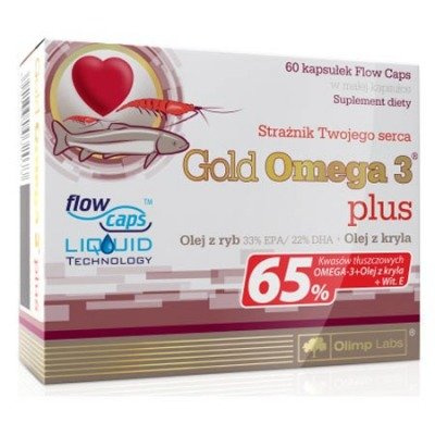 OLIMP GOLD OMEGA 3 PLUS NA SERCE OLEJ Z KRYLA 60 k