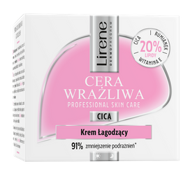    LIRENE CERA WRAŻLIWA KREM ŁAGODZĄCY CICA 50ml