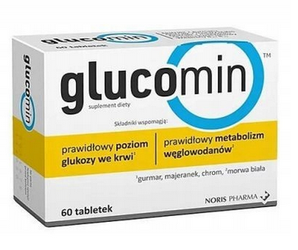 GLUCOMIN prawidłowy poziom cukru 60 tabletek