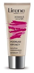 LIRENE FLUID PODKŁAD KRYJĄCY 22 NATURALNY 30ML 12H