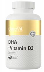 OstroVit DHA 600 mg + Witamina D3 4000 IU 60 kaps