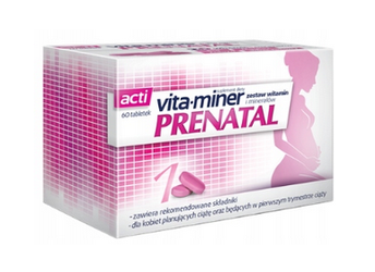 VITA-MINER PRENATAL 60 t. DLA KOBIET W CIĄŻY I KAR