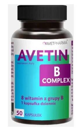 AVETIN B-Complex Biotyna Witamina B INULINA 50 kap