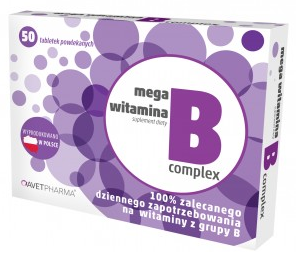 B-Complex 50 tabetek Biotyna Witamina B mega