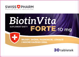 BIOTYNA BIOTIN Vita Forte 10mg NA WYPADANIE WŁOSÓW