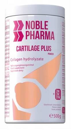 CARTILAGE PLUS KOLAGEN WOŁOWY STAWY KOŚCI SMAK BRZOSKWINIOWY PROSZEK 500g