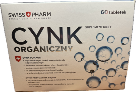 CYNK ORGANICZNY 60 tabletek 15mg SWISS PHARM