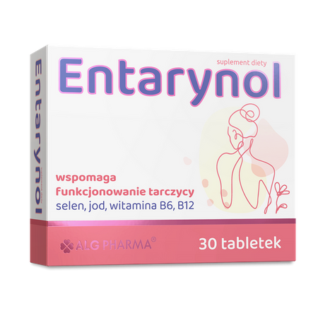 ENTARYNOL ALG JOD I SELEN WITAMINA B6 B12 tarczyca