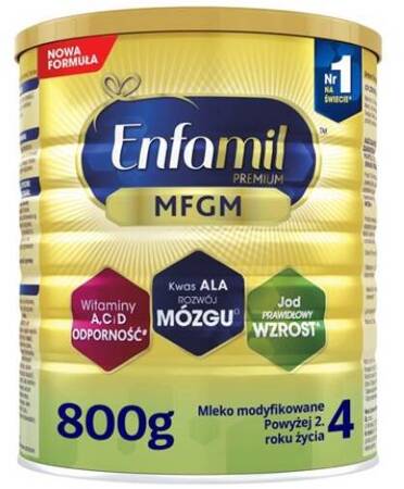 Enfamil Premium MFGM 4 Mleko dla dzieci 2 rok 800g