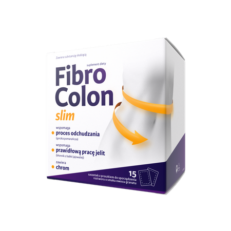 FIBRO COLON SLIM NA ODCHUDZANIE PRACE JELIT CHROM 15 saszetek