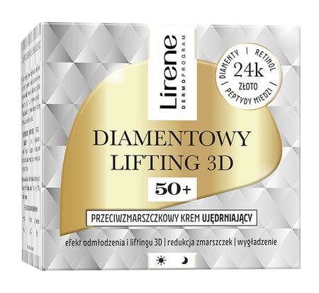 LIRENE Diamentowy lifting 3D krem dzień i noc 50+