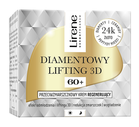 LIRENE Diamentowy lifting 3D krem dzień i noc 60+