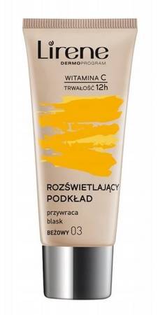 LIRENE Fluid rozświetlający Z WITAMINĄ C BEŻOWY 03