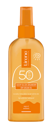 LIRENE SUN SUCHY OLEJEK ARGANOWY OPALANIE SPF 50+