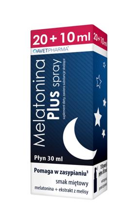 MELATONINA PLUS SPRAY ZDROWY SEN STRES BEZSENNOŚĆ