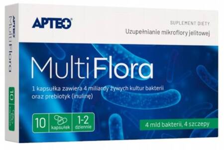 Multi Flora Apteo INULINA PROBIOTYKI 10 kapsułek