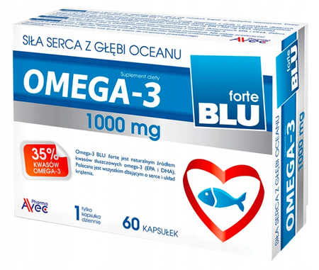 OMEGA 3 1000 Forte witamina E na serce, odporność