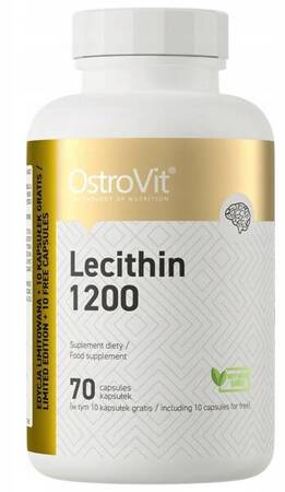 OSTROVIT LECITHIN 1200 LECYTYNA 70 kaps NA PAMIĘĆ