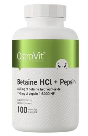 OstroVit Betaine HCl + Pepsin TRAWIENIE 100kapułek