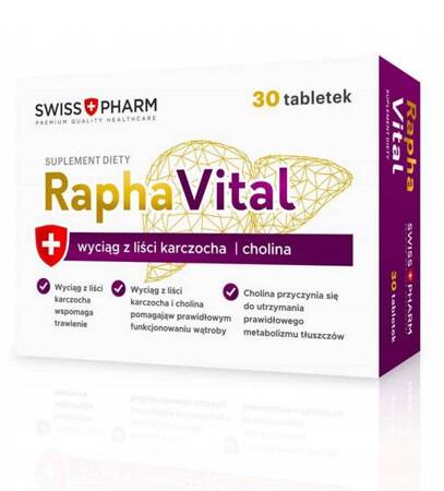 Rapha vital SWISS PHARM 30 tab. Cholina Karczoch