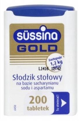 Sussina GOLD słodzik dla diabetyków 200 tabletek