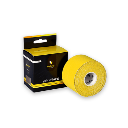 Taśma do kinesiotapingu yellowTAPE - żółta 5X5 cm