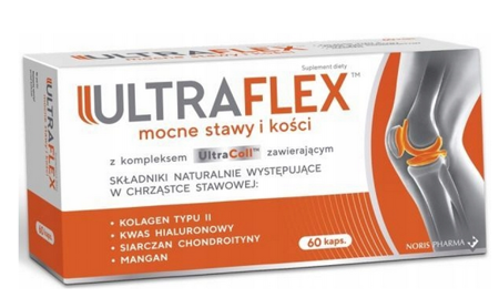 ULTRAFLEX Kolagen typu II na stawy i kości 60 kaps