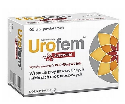 UROFEM Żurawina na infekcje dróg moczowych 60 szt.