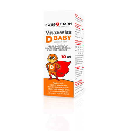 VITASWISS D BABY WITAMINA D KROPLE DLA DZIECI 10ml