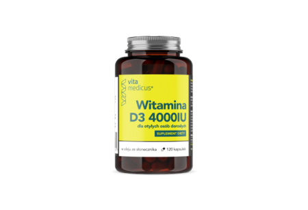 Witamina D3 4000 IU VitaMedicus 120 kap D 4000