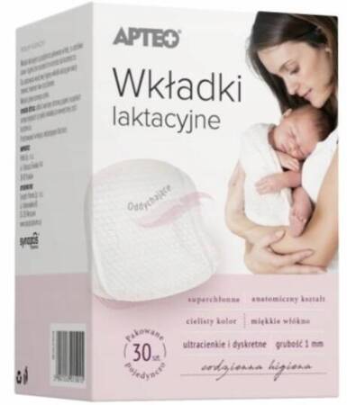 Wkładki laktacyjne APTEO CARE, 30 sztuk